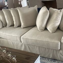 Linen Couch 