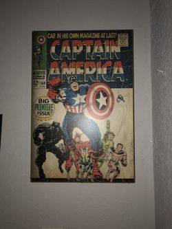 Vintage Captain America #100 Poster