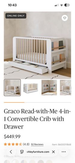 Graco Read-with-Me 4-in-1 Crib: White