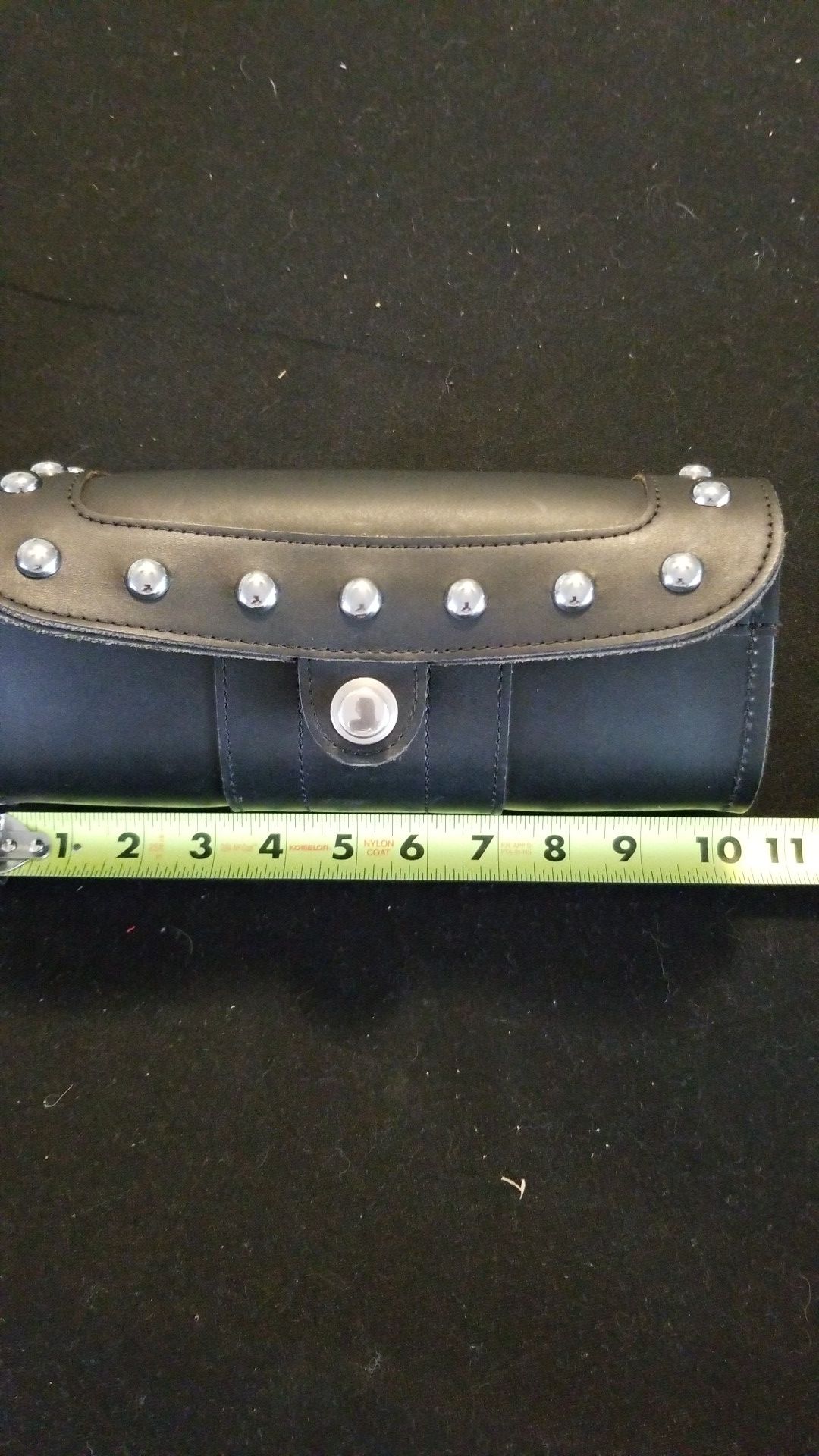 Leather Motorcycle Pouch 12"×6"