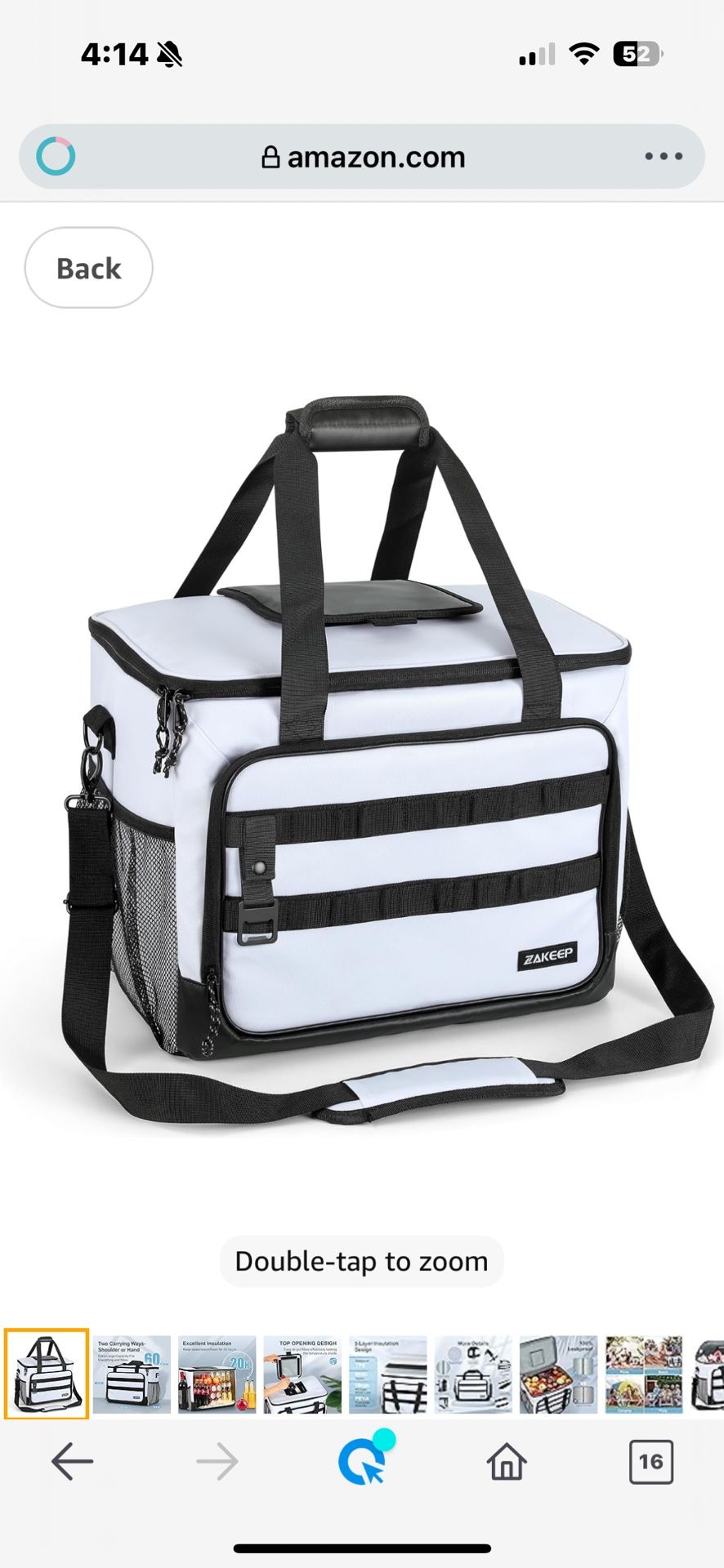 Soft Cooler Bag, Large Leakproof Beach Cooler, Collapsible Cooler with Adjustable Shoulder Straps, Ice Chest, Portable Insulated Bag Camping Cooler fo