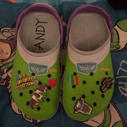 New Adult  Buzz Lightyear X Crocs Toy Story Clogs W9 M7