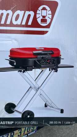 Coleman portable grill with stand