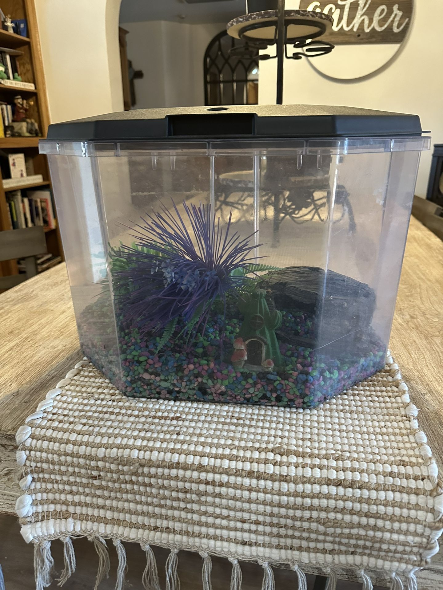 Fish Tank W/decorations  Medium size