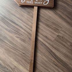 Wedding Sign Stake