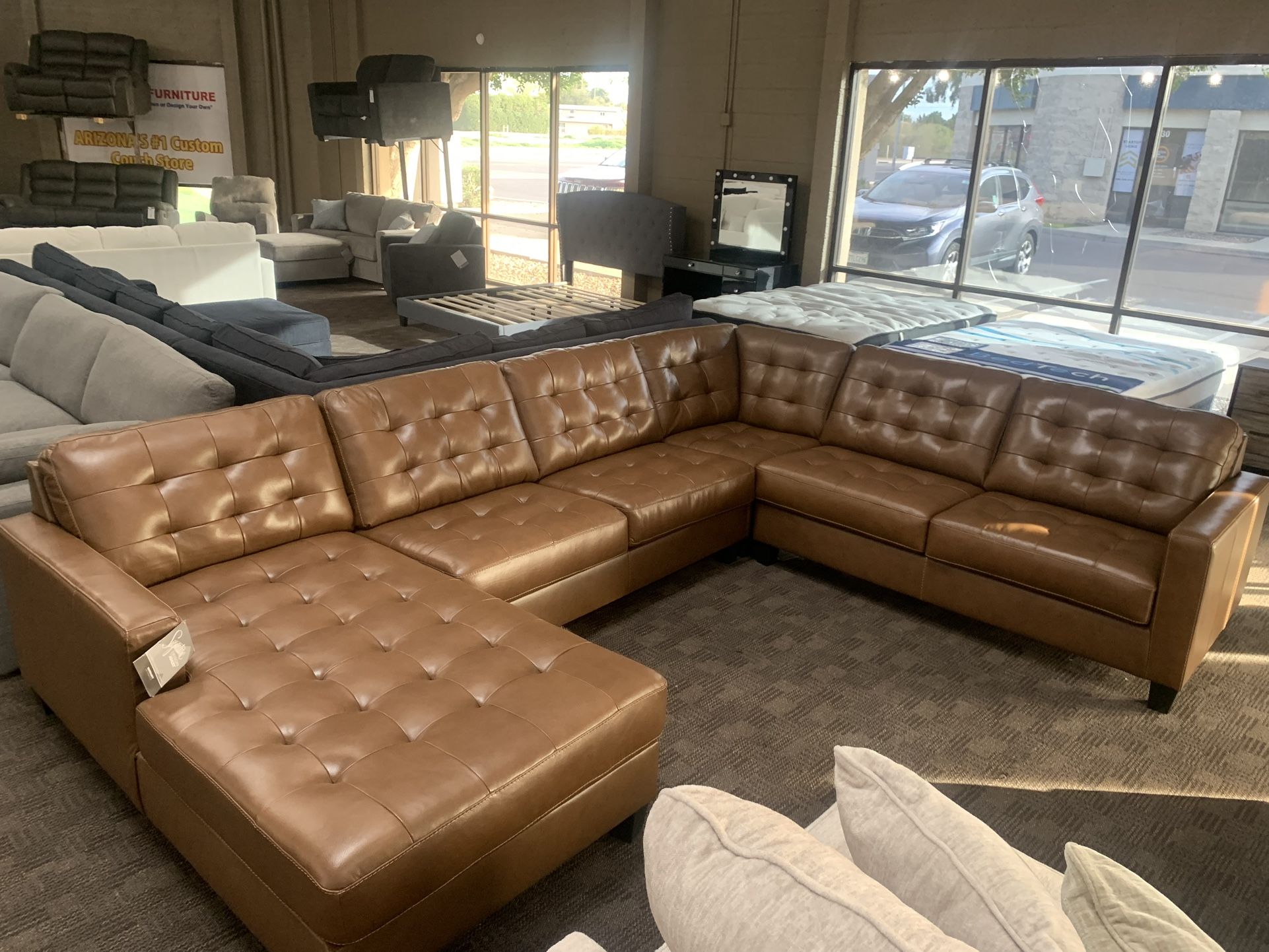 Large Camel Tan Leather Sectional,All Products : American Fashion Style Bags On Sale