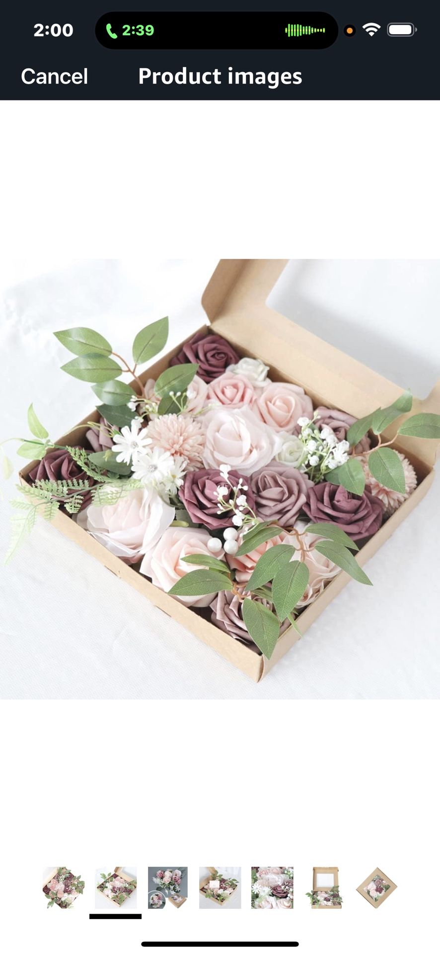 Flowers Combo box Color Silk