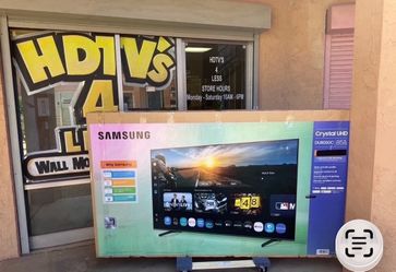 85 Samsung smart 4K HDTV 120 Hz $55 down on financing for delivery six month warranty