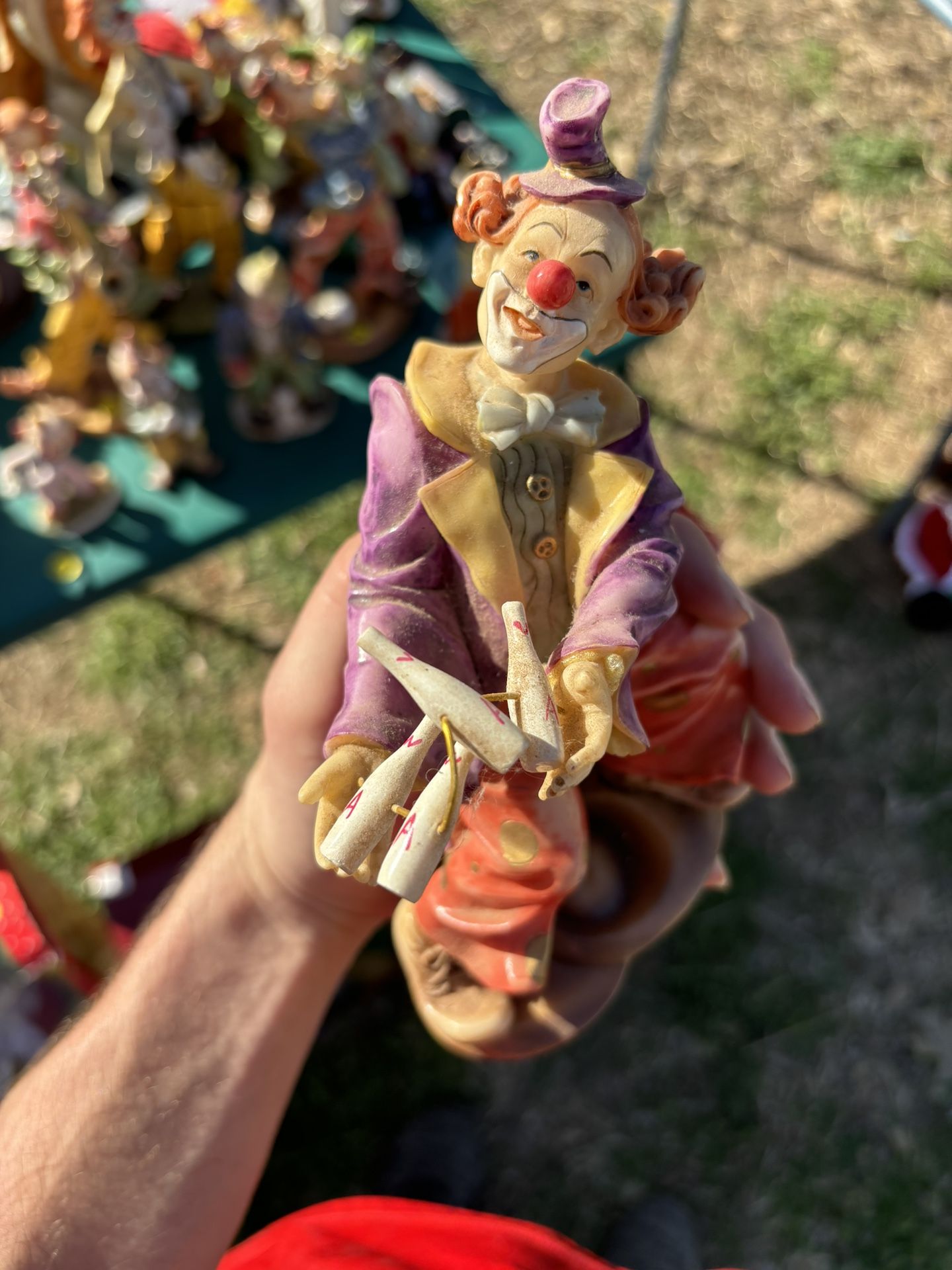 Collectors Glass Juggling Clown