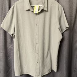 Sage Green Men’s Button Down Shirt 