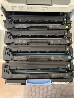 ► Genuine HP Black Laser Jet Toner Cartridge 206A & Empty Yellow Cyan Magenta Cartridges M255 M282 206X M283