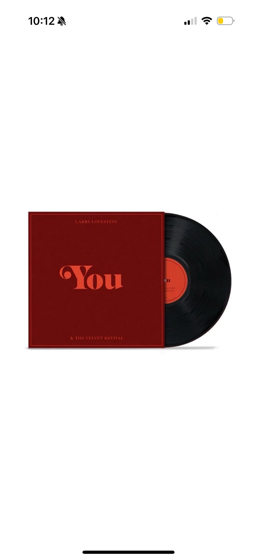 Larry Lovestein & The Velvet Revival (Mac Miller)  - You (10" EP) Presale
