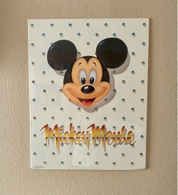 Mickey Mouse Poster With Cardboard Backing