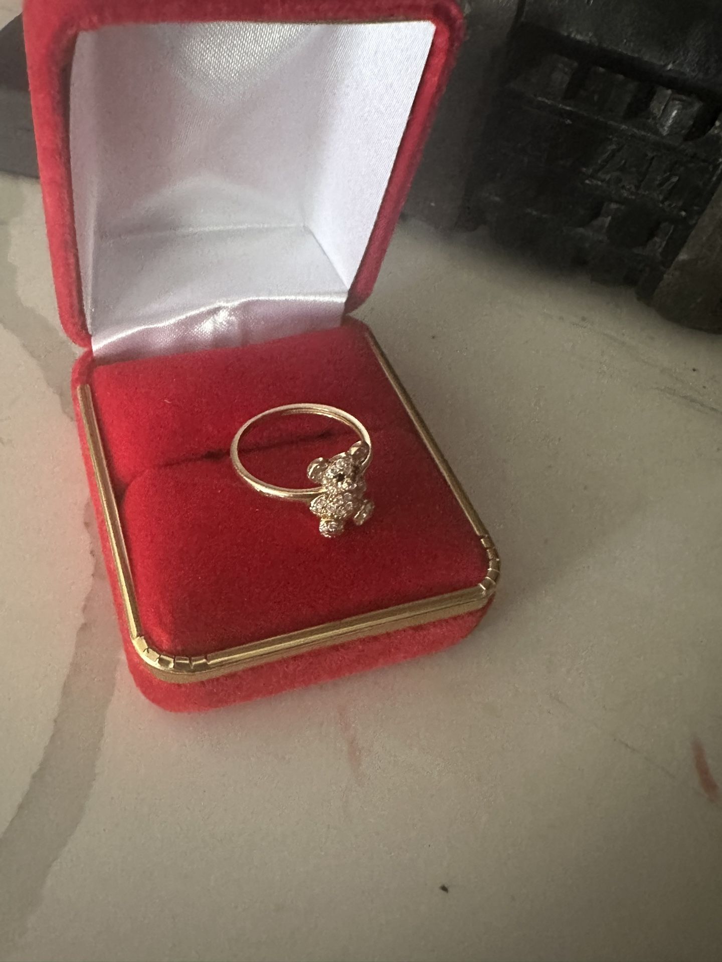 14k Bear Ring