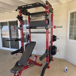 Functional Trainer / Squat Rack | Set of Weights | Adj Bench | Advance barbell | FREE DELIVERY 🚛