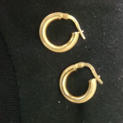 Vintage gold earrings.