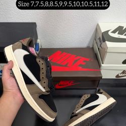 Nike Air jordan 1 low travis Scott Dark Mocha Size 7,7.5,8,8.5,9,9.5,10,10.5,11,12 