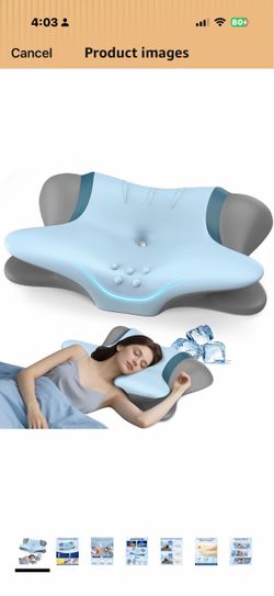 Cervical Pillow for Neck Pain Relief, Ergonomic Neck Pillow for Sleeping, Orthopedic Side Sleeper Pillow for Neck Support, Cooling Memory Foam Pillows