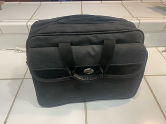 American Tourister black nylon portfolio, carry on, laptop bag