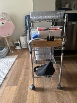 Rolling kitchen cart