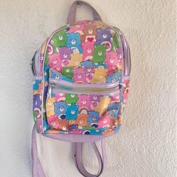 Care Bear shimmer mini backpack