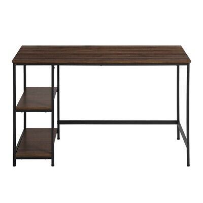 NIB Metal Frame Computer Desk With Two Storage Shelves. Unassembled