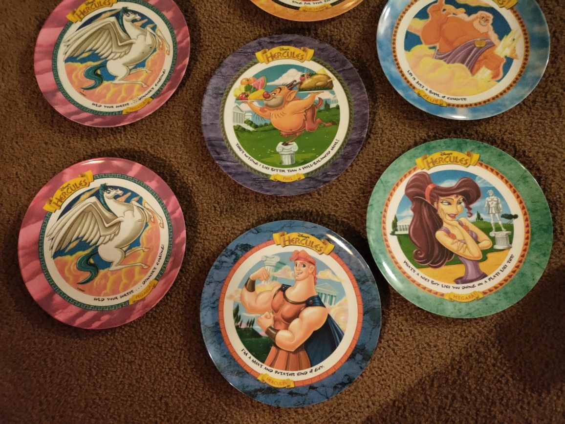 Vintage McDonald's Disney Hercules Plate Set