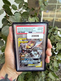 PSA 10 Pikachu X Zekrom Tag Team