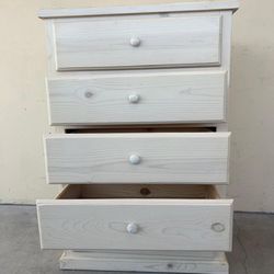 White Wash 5 Drawer 