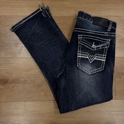 True Luck Dark Blue Jeans 