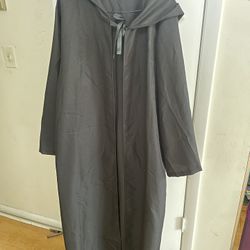 Black Hooded Cloak - Great For Halloween
