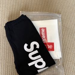 supreme big logo sweatpants