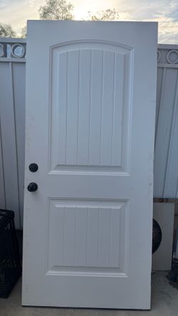 Solid White Wood Door 36”x80”