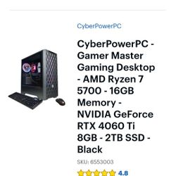 Gaming PC - AMD Ryzen 7 5700 - RTX 4060 ti