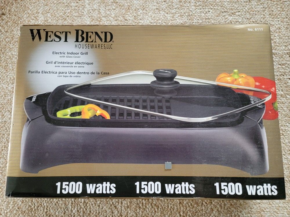Electric Indoor Grill By West Bend