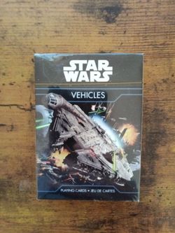 Star Wars Unopened Vehicles Playing Cards
