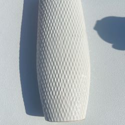 Tall White Vase