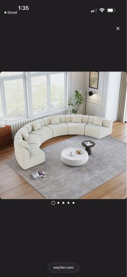 Wayfair Curved Modular Sectional Sofa