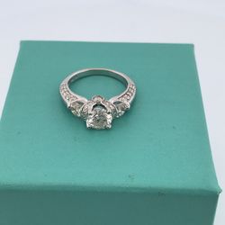 14k White Gold 2.08ct Diamond  Ring Size 5.5