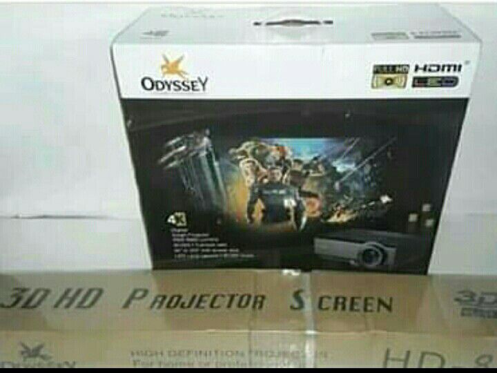 Odyssey 4k Projector HD TM- 60 with 72" Screen