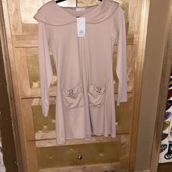 Axes Femme Coat Dress NWT Pink With Gems