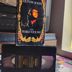 VHS Elton John LIVE WORLD TOUR 1992