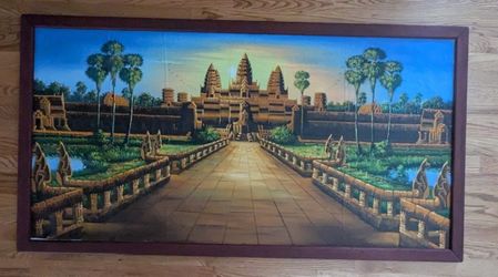 Angkor Wat Painting With Frame 