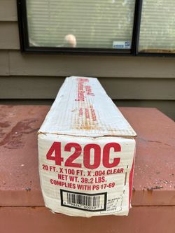 Clear plastic sheeting