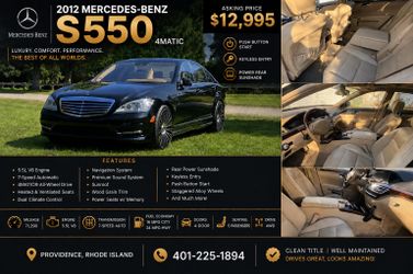 2012 Mercedes Benz S550 4MATIC Black and Camel