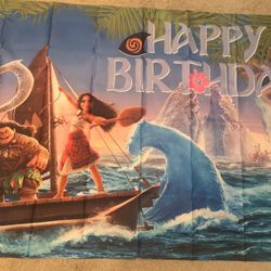 Moana backdrop Set 