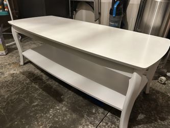 White Wooden Coffee Table