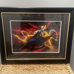 Marvel Doctor Strange Concept Art Glass Framed Poster