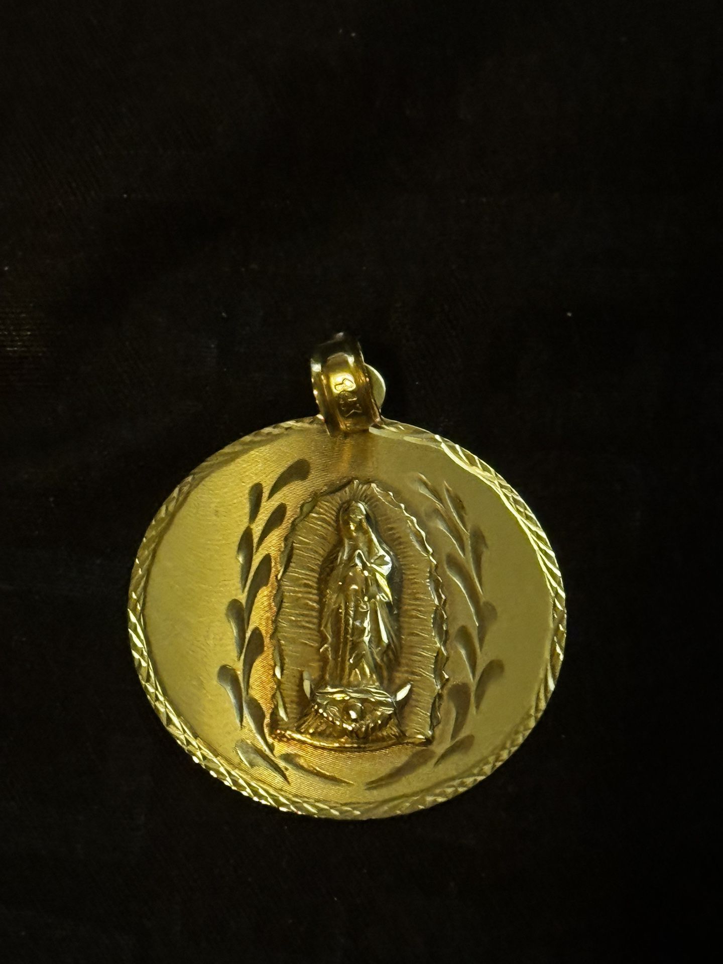 Gold Double Side Pendant