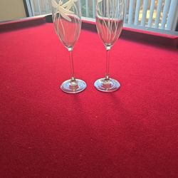 Exquisite Lead Free Crystal Champagne Flute Set